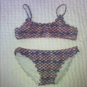 Colorful Scallop Bikini Set